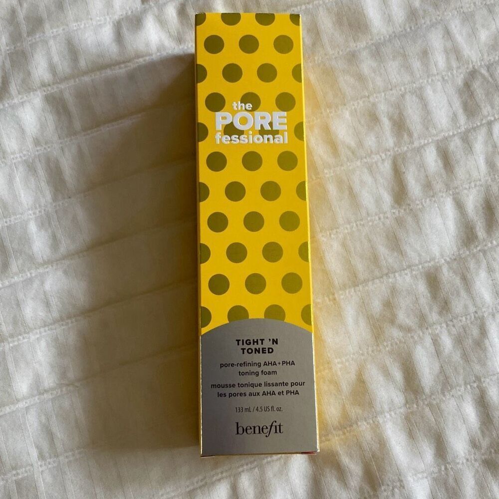 Benefit The POREfessional Tight 'n Toned AHA + PHA Toner NEW Sealed 4.5 oz